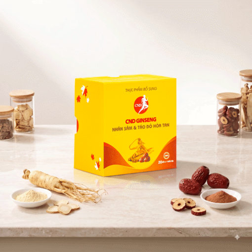 Thực phẩm bổ sung CND GINSENG - NHÂN SÂM VÀ TÁO ĐỎ HÒA TAN