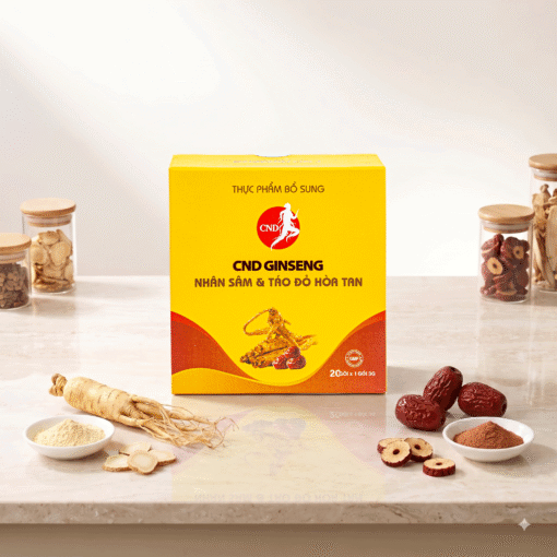 Thực phẩm bổ sung CND GINSENG - NHÂN SÂM VÀ TÁO ĐỎ HÒA TAN